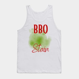 Funny Barbecue stain on my white, bbq stain, grilling Tank Top